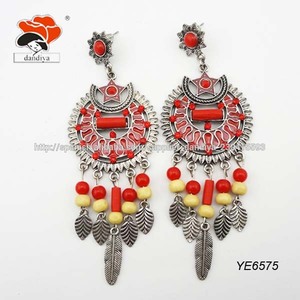 estilo gitano vintage rhinestone mujeres moda pendientes al por mayor - Product Image 2