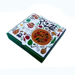 Özel Pizza Kutusu Tasarım Şablonu/Oluklu Pizza Kutusu