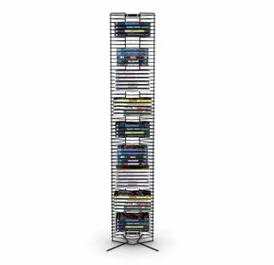 Robustes CD-Storage-Tower-Rack aus mehreren Metall, Aufbewahrung von Dokumenten