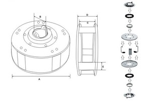 Boîtier de ressort en acier moderne et durable avec bille en nylon pour système de ressort à bande plate utilisé pour les portes de volet roulant, vis incluse, garantie 1 an - Product Image 5