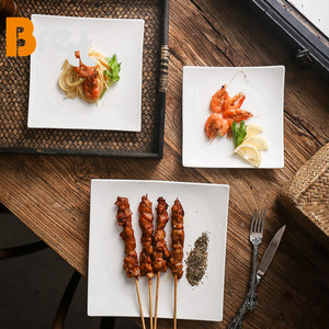 Brett Quảng Châu thân thiện với môi gốm tấm ăn đặt sứ Bộ đồ ăn cho nhà hàng và khách sạn phục vụ sử dụng - Product Image 4