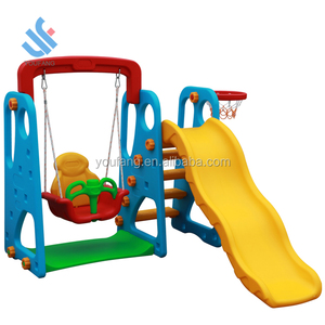 YF-05013B barato al por mayor de alta calidad de plástico de HDPE de diapositivas de <span class=keywords><strong>swing</strong></span> set niños de diapositivas patio interior diapositivas para los niños - Product Image 2
