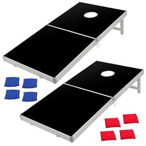 Jeu <span class=keywords><strong>de</strong></span> Cornhole Portable en Aluminium avec Sac <span class=keywords><strong>de</strong></span> Lancer 120x60x28cm – Jeu <span class=keywords><strong>de</strong></span> Sport Extérieur Personnalisable par Wenjude - Product Image 2