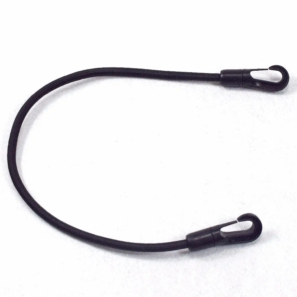 Wholesale high strength black plastic hook elastic rope