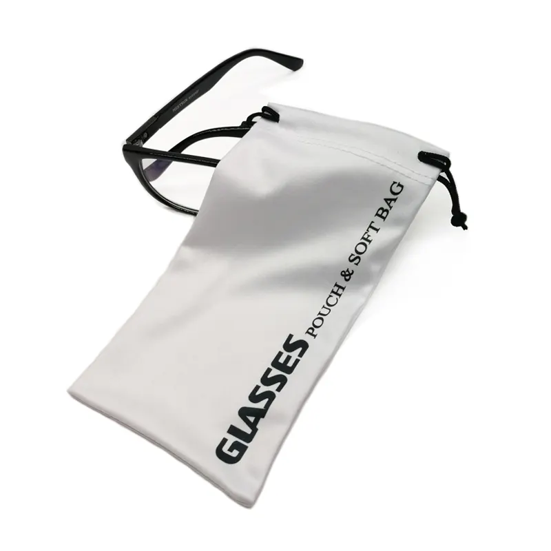 Bolsa personalizada de microfibra para gafas de sol, bolsa para anteojos con logotipo