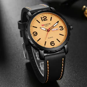 Классические минималистичные мужские наручные часы WLISTH с кожаным ремешком, модные кварцевые часы movt с логотипом на заказ