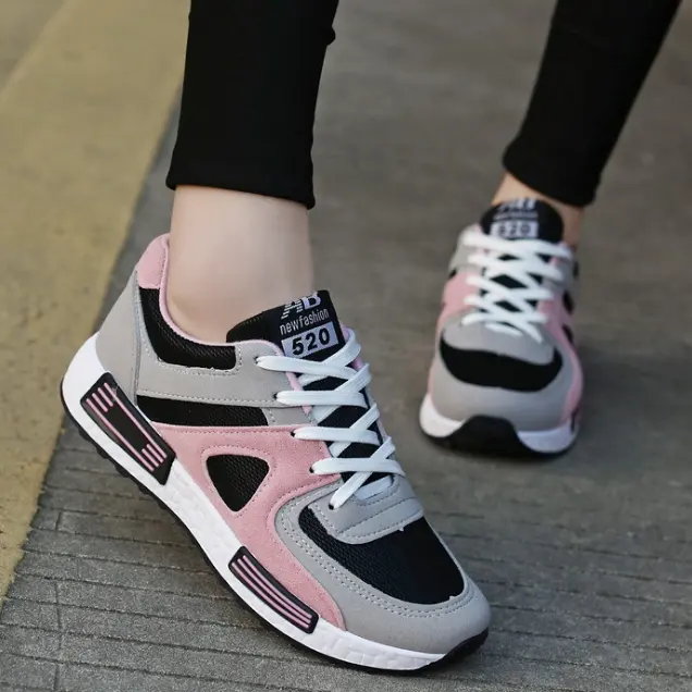 Latest women western shoes design fashion ladies platform casual sports shoes