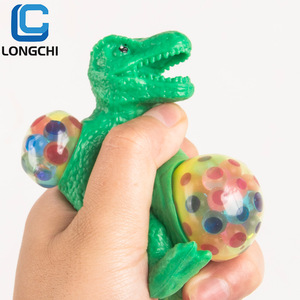 Jouet en forme de balle de perles en caoutchouc à presser, monde des dinosaures, balle à presser, balle <span class=keywords><strong>anti</strong></span>-<span class=keywords><strong>stress</strong></span> - Product Image 2