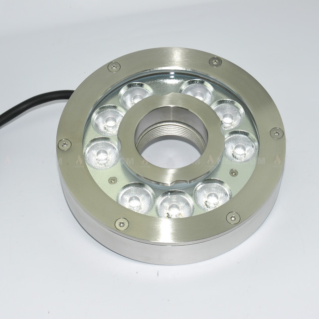 High Lumen Efficiency IP68 Stainless Steel LED Underwater Spotlight Energy Saving 18-36W 30 Beam Angle for Fountains