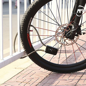 Candado inteligente antirrobo para bicicleta eléctrica, accesorio de bicicleta con cable de acero de 80cm, candado inteligente para scooters y motocicletas, venta al por mayor - Product Image 5