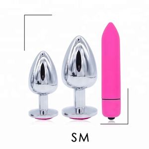 Da donna erotico anale Plug Dildo perline Sex Toy vaginale massaggiatore in metallo Plug proiettile vibratore - Product Image 4