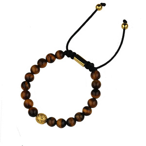 La joyería de los hombres de caballero gladiador Lava pulsera roca de Lava pulsera de cuentas - Product Image 2