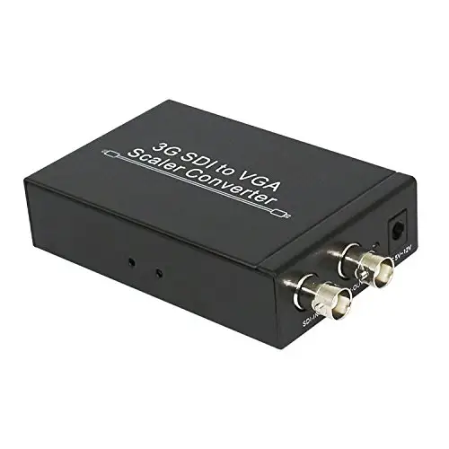 Convertidor de SDI a VGA, 3G, conectores de vídeo y adaptador