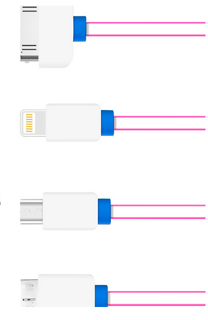 Venta caliente 4 en 1 USB cable de usos múltiples cable usb 10 cm cable usb
