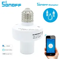 Afstandsbediening Itead Sonoff Slampher Led Lamp E27 Houder 433Mhz Rf Draadloze Wifi Licht Lamp Socket Voor Smart Home ios Android