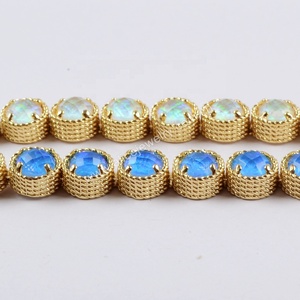<span class=keywords><strong>Bracelet</strong></span> à breloque <span class=keywords><strong>avec</strong></span> pierre <span class=keywords><strong>opale</strong></span>, perles bleues et blanches, bijoux boho, ZG0341, nouvelle collection 2019 - Product Image 6