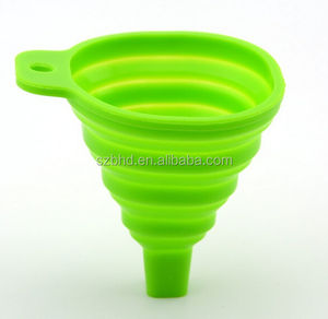 Funil dobrável de borracha de silicone sem bpa, fácil de limpar, mini funil - Product Image 3