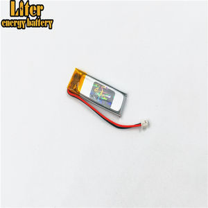 Conector de 1.25-<span class=keywords><strong>2</strong></span> P 501235 180 mah 3.7 v Recarregável lipo bateria solar bateria de lítio polímero de iões de lítio com PCM - Product Image 1