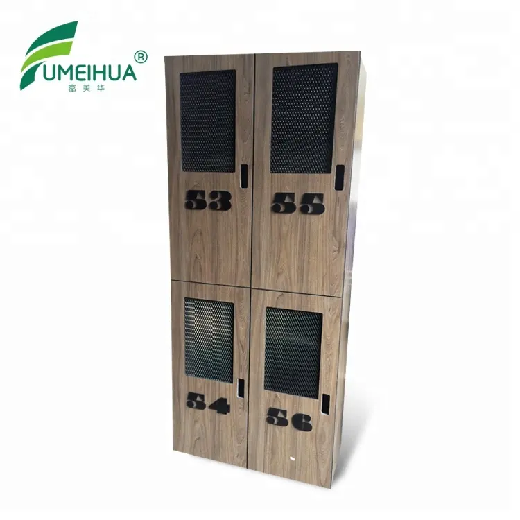 Armario de madera con ventilación HPL, armario de almacenamiento laminado, impermeable, barato