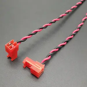 Custom Montage Rast 2 3 4 5 6 7 8 Pin Red 2.54 Mm Pitch Idc Connector Kabel Kabelboom