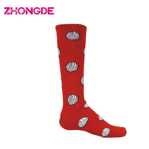 Tùy Chỉnh Dày Bông Thể Thao <span class=keywords><strong>Compression</strong></span> Bóng Chuyền <span class=keywords><strong>Pattern</strong></span> <span class=keywords><strong>Socks</strong></span> Với Grip Cho Người Lớn Ladies Mens - Product Image 3