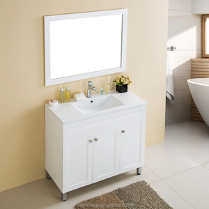 Desain Kayu Modern Bersertifikat FSC Diskon Sudut Furnitur Rias Kamar Mandi Modis Vanity Mandi - Product Image 2