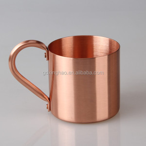 Tazza da viaggio per birra da Bar in <span class=keywords><strong>rame</strong></span> puro al 100% con manico ad arco liscio - Product Image 6