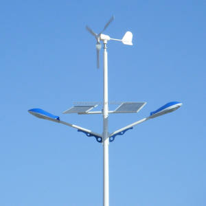 Système de lampadaires hybrides éoliens et solaires de haute qualité et bon marché lampadaires solaires complémentaires Led - Product Image 1