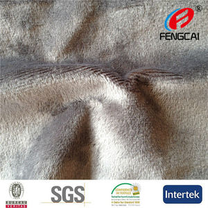 50mts MOQ <span class=keywords><strong>China</strong></span> produjo la calidad de corea del 19% de descuento de oeko-tex Tex <span class=keywords><strong>100</strong></span> de pelo corto de piel sintética de tela - Product Image 3