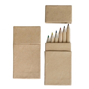 6 một nửa Kích Thước Bút Chì Màu Trong Tái Chế Hộp Các Tông có Nắp Đậy - Product Image 1