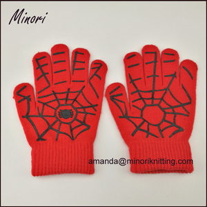 Guanti Minori produttore Dropshipping antiscivolo bambini a maglia in acrilico <span class=keywords><strong>Spiderman</strong></span> guanti invernali per bambini - Product Image 2