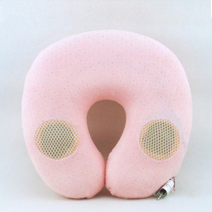 U shape memory foam âm nhạc du lịch gối với loa, mềm foam du lịch cổ gối với âm nhạc - Product Image 3