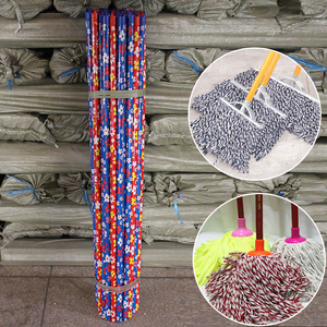 Wholesale Popular Wooden Cleaning Tools PVC Flower Broom <strong>Stick</strong> Broom Handles <strong>Mop</strong> <strong>Sticks</strong> - Product Image 4