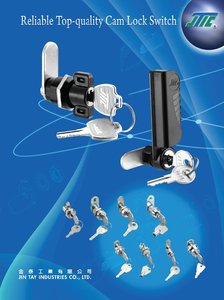 JTIC C811 Serrure à came moderne avec poignée et 2 clés en alliage de zinc pour meubles, armoires et portes de cuisine - Product Image 5