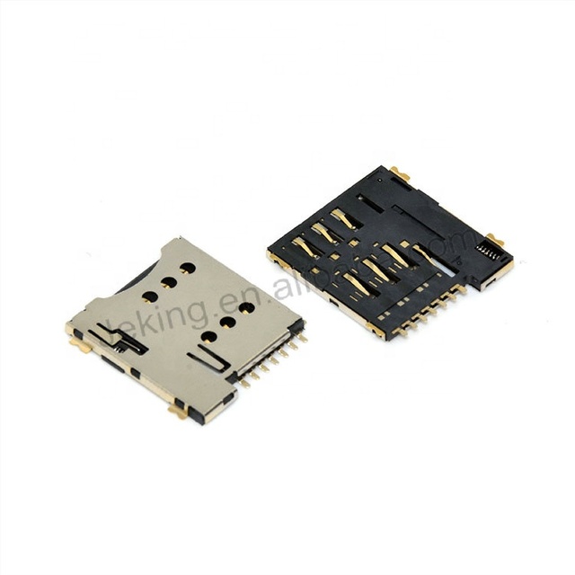 Nano-SIM card holder Push-push type 7PIN mini sim card socket nano sim card connector ROHS