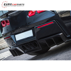 C7 PD stil karbon karbon Fiber malzeme arka difüzör yüksek kalite arka dudak Spoiler Splitter araba vücut kiti aksesuar yeni değiştirin - Product Image 2