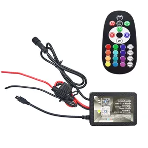 12V BLUE-TOOTH RGB LED CONTROLLER - WATERPROOF CONNECTIONS - IPHONE IOS / ANDROID APP