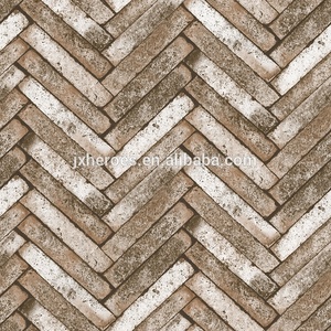 3D Vieux Mur Brique Empilés Motif Ondulé Papier Peint - Product Image 4