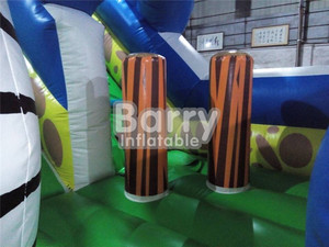Nueva gran jirafa castillo inflable de diapositivas con impresión - Product Image 5