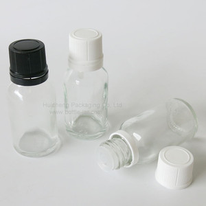 Petit européenne verre bouteilles avec tamper evident couvercles claire - Product Image 1