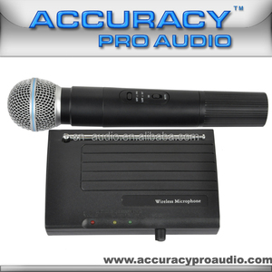 Précision <span class=keywords><strong>Pro</strong></span> Audio VHF-102 Système de <span class=keywords><strong>microphone</strong></span> sans fil professionnel pour karaoké en métal - Product Image 3