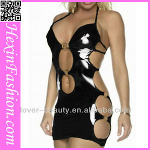 les femmes gros wet look très sexy lingerie en cuir de pvc - Product Image 1