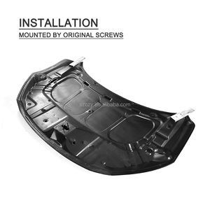2016 Moteur en Fiber De carbone Capot pour Honda Civic 10th 16-17 - Product Image 4