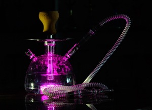 Vente en gros de narguilé de tabac de haute qualité, matériel en plastique, éclairage sheesha <span class=keywords><strong>chicha</strong></span> ensemble de narguilé <span class=keywords><strong>chicha</strong></span> fumer avec lumière led - Product Image 6