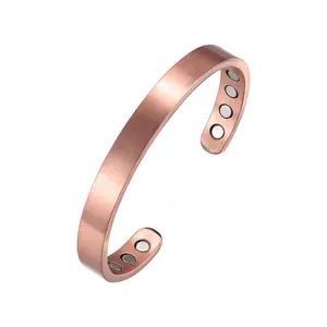 Bracciale Magnetico in Rame Puro con Logo Personalizzato, Gioielli all'Ingrosso per Uomo e <span class=keywords><strong>Donna</strong></span> - Product Image 1