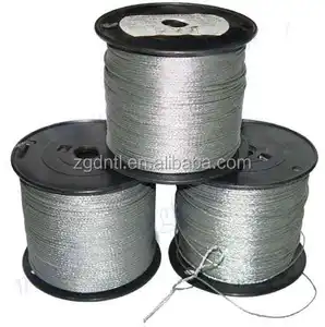 SS 316สแตนเลสสตีลลวดสลิง1X7 7X7 1.5มม. นอกซ์เธียวาดเย็นสาย Cordage สำหรับรั้วตาข่ายเชื่อม