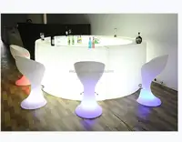 Parlayan mobilya led ışıklı bar tezgahı
