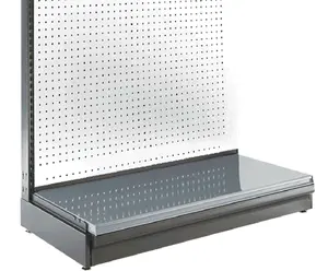 Scaffali dell'esposizione degli strumenti di prezzi di fabbrica con il gancio perf scaffale del pannello posteriore scaffale dell'hardware del pegboard del metallo d'acciaio per il negozio di alimentari