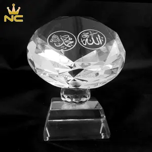 Decorative Glass Diamonds Allah Mohammad Muslim Crystal Islamic Religious Gifts