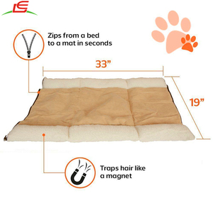 2 dans 1 Caisse Animal Maison Chat Lit Tunnel Tube Polaire Tapis - Product Image 2